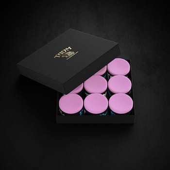 Box of Taom Pink Chalk - 9 Blocks