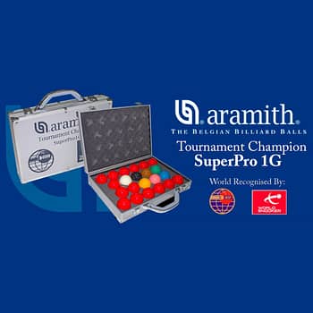 Aramith Snooker Balls Tournament Super Pro 1G with Case