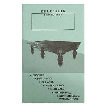 Pool and Snooker Rule Book